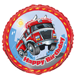 18 inch-es Fast Fire Engine Birthday - Tűzoltóautós Szülinapi Héliumos Fólia Luf